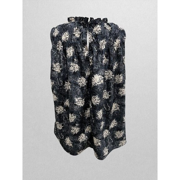 Joie Grey, Black, and Cream Sleeveless Blouse - Picture 3 of 3